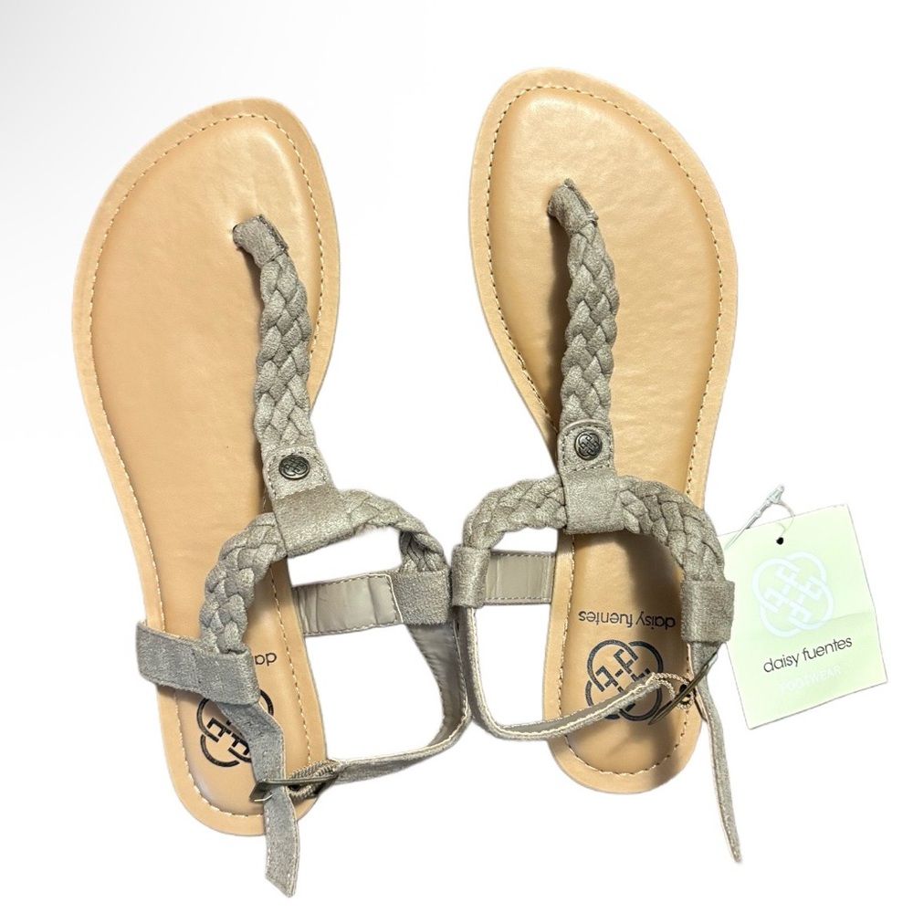 Daisy Fuentes Women's Braided Tan Sandals